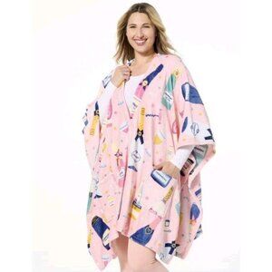 Warm & Cozy 50" X 70" Bubbly Plush Angel Wrap